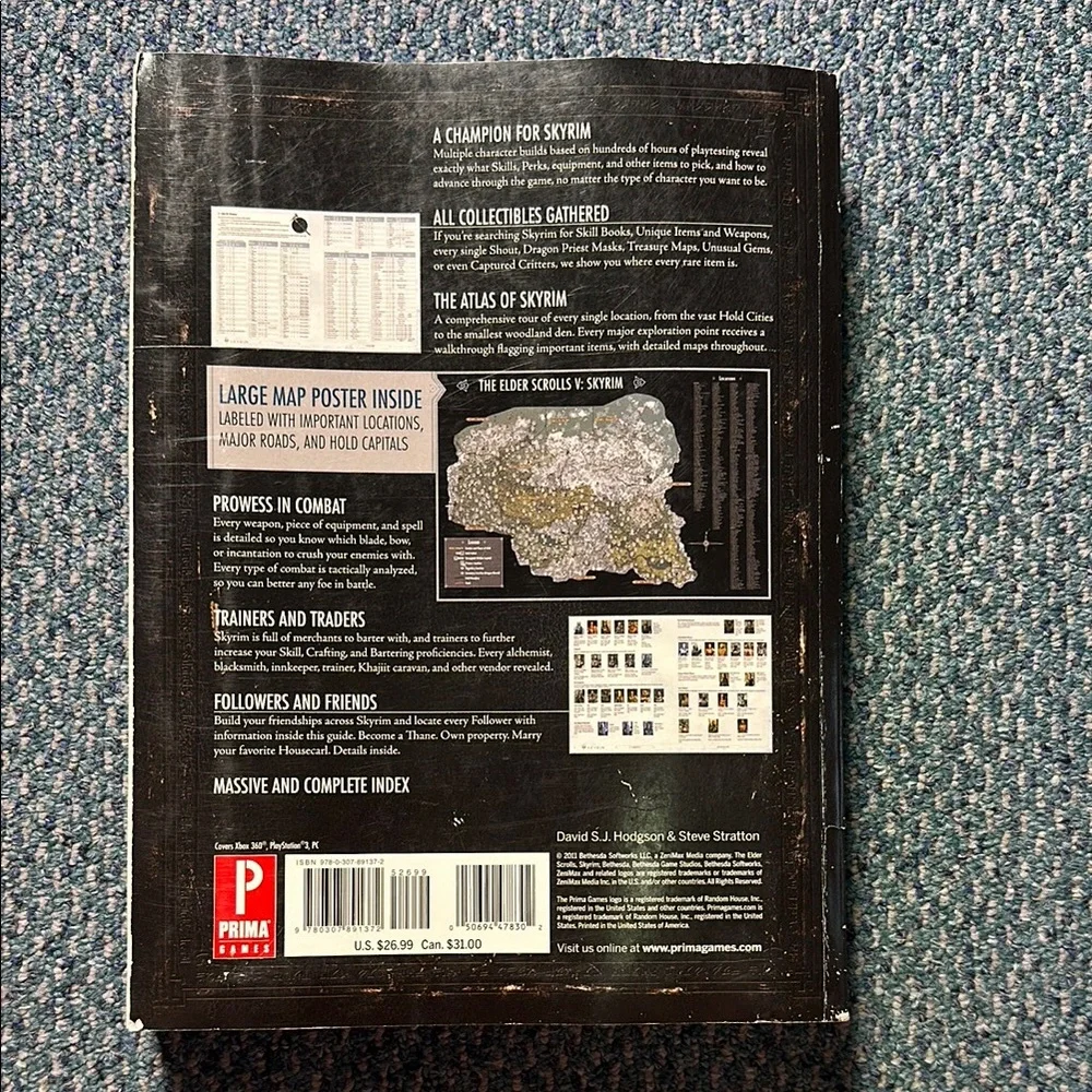 The Elder Scrolls V: Skyrim Official Game Guide - Map Never Removed